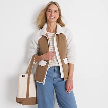 Women's Sherpa and Quilt Jacket